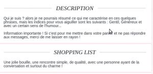 Comment faire sa description sur un site de rencontre